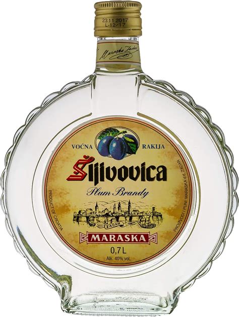 Maraska Sljivovica, Premium Quality Plum Brandy, Traditional Rakija ...