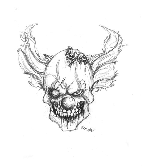 Free Easy Way To Draw Scary Clowns, Download Free Easy Way To Draw ...