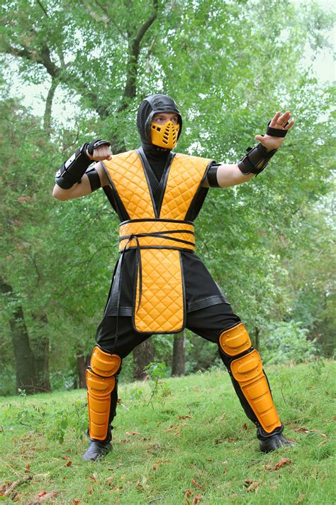 Scorpion Cosplay Costume Mortal Kombat Klassic arcade ninja | Etsy