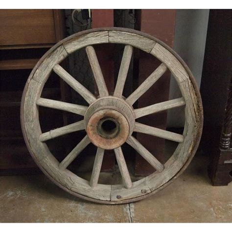 Antique Heavy Wood Wagon Wheel Iron Rim MUST BE PICKED UP