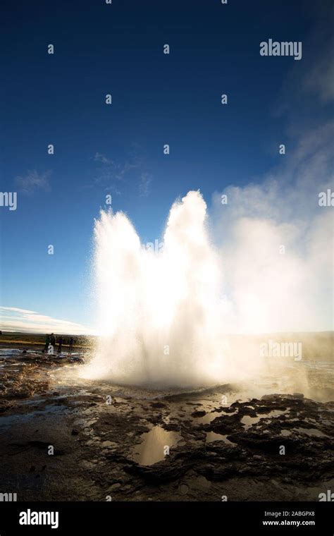 Strokkur Geysir Eruption, Iceland Stock Photo - Alamy