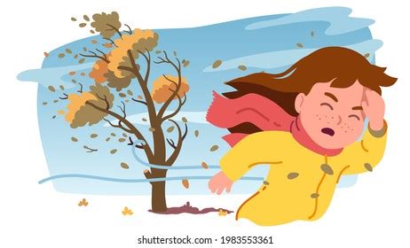 Windy Fall Day Clipart