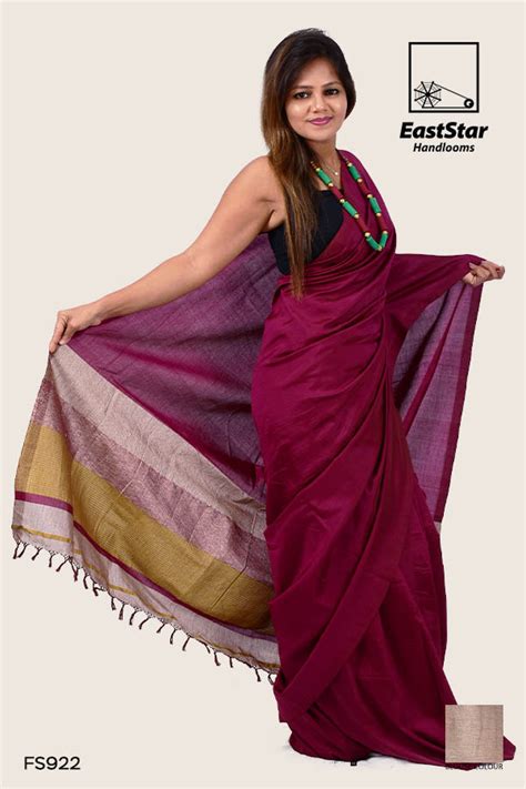 Spontaneous Ruby Handloom Silk Saree FS922 – East Star Handlooms