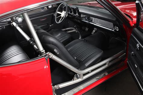 1968 GTO interior by MetalWorks. This black interior features a ...