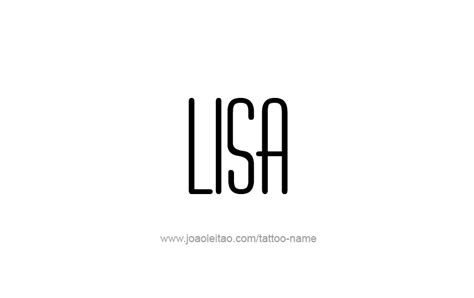 Lisa Name Tattoo Designs