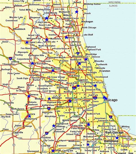 Chicago map - City map of Chicago (United States of America)