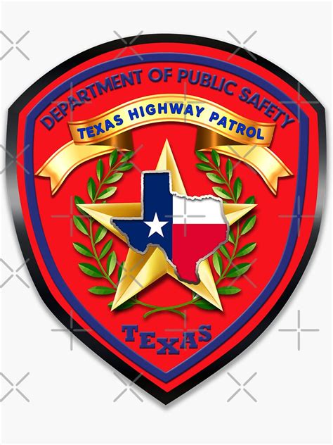 "Texas Highway Patrol Badge Patch Shield Trooper Logo" Sticker for Sale ...