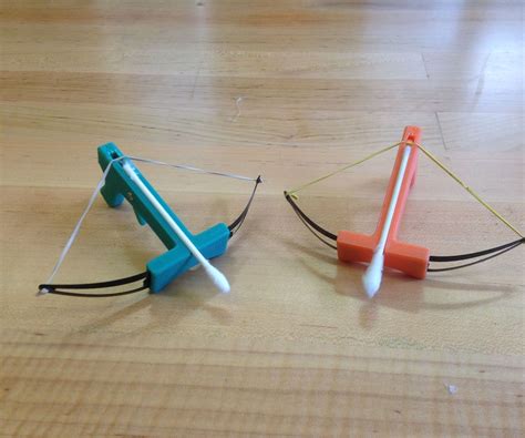 Simple Q-tip crossbow 3d printing design.Instructable by:DeLaina ...