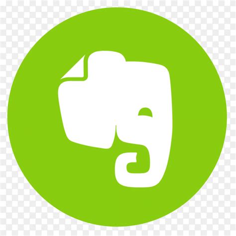 Flat logo Evernote vector PNG - Similar PNG