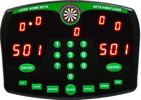 Darts Deluxe Electronic Dart Scorer Electronic Scoreboard For Dart ...