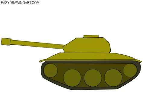 How to Draw a Tank - Easy Drawing Art