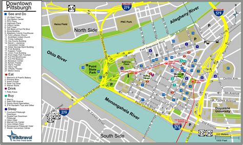 Pittsburgh Tourist Map - Pittsburg Pennsylvania • mappery