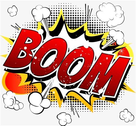 Boom Explosion Clipart PNG Images, Boom Comic Explosion Vector, Vector ...