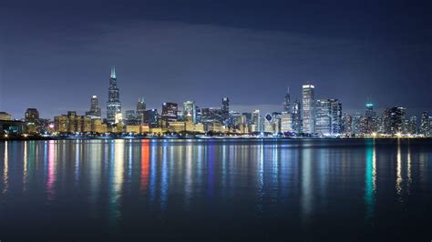 Chicago Night Cityscape Wallpapers - Wallpaper Cave