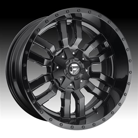 Fuel Sledge D596 Black Custom Truck Wheels Rims - D596 / Sledge - Fuel ...