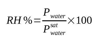 Relative Humidity Formula