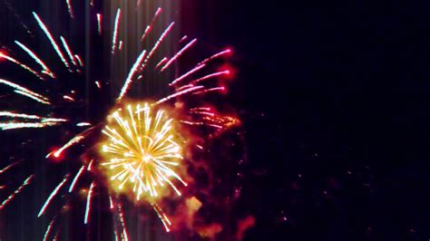 Slow Motion Video of a Drone Flying Through Fireworks