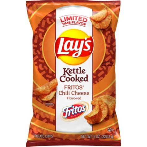 Lay's® Kettle Cooked Fritos® Chili Cheese Flavored Potato Chips, 8 oz ...