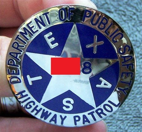 Collectors-Badges Auctions - Numbered Texas Highway Patrol Trooper Badge