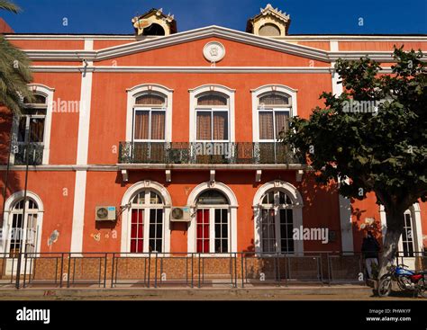 Old colonial building of the hotel Mocamedes, Namibe Province, Namibe ...