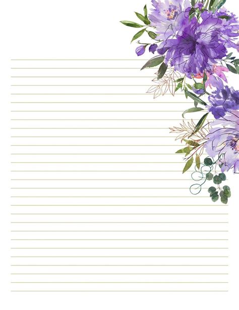 Free Printable Stationery Template | Free printable stationery, Writing ...