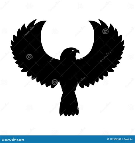 Falcon Vector.Falcon Icon Silhouette Vector Illustration. Stock Vector ...