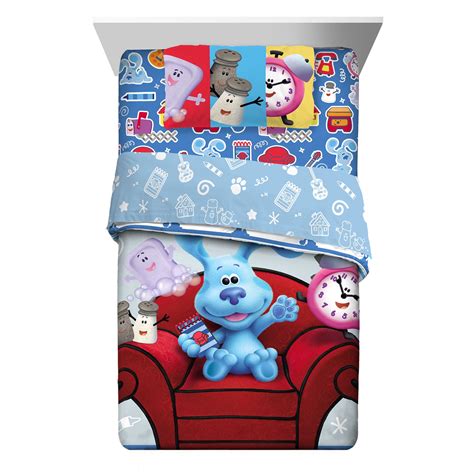 Blue's Clues & You Kids Full Bed in a Bag, Comforter and Sheets, Gray ...