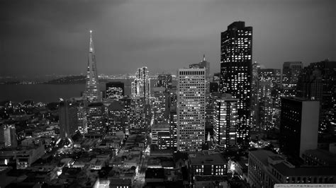 Black and White Cityscape Wallpaper - WallpaperSafari