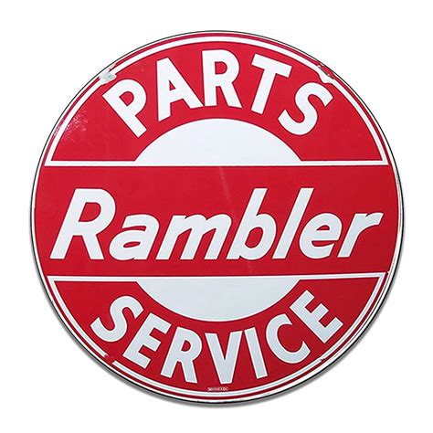 Buy Rambler Parts Service Motor Oil Emblem Seal Vintage Signs ...