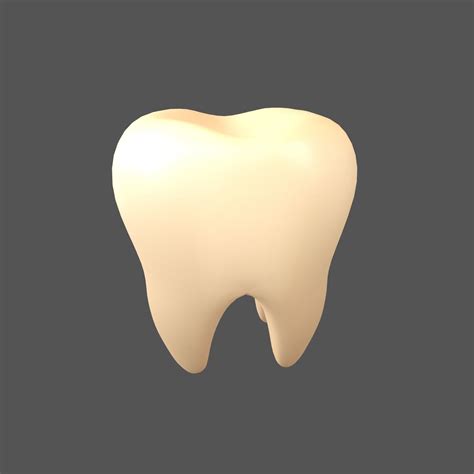 3D model Tooth Emoji v1 002 VR / AR / low-poly | CGTrader