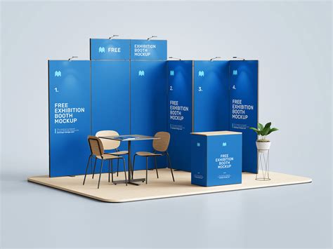 Exhibition Booth Free Mockup | Mockup World HQ