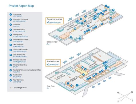 Phuket Airport Terminal Map