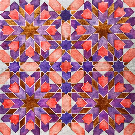 Pin by Destiny on ceramics | Islamic art pattern, Geometric art ...