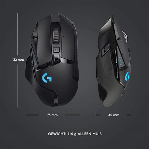 Logitech G502 Lightspeed Wireless Gaming Mouse with HERO 25K Sensor ...