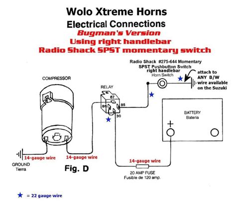 Air Horn Relay Wiring Diagram - Diysive