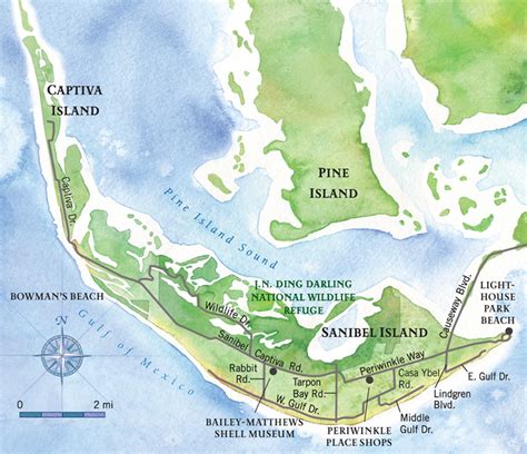 Sanibel Island Map - Free Printable Maps