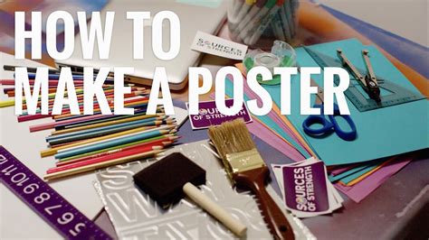 How to Make a Poster - Sources of Strength - YouTube