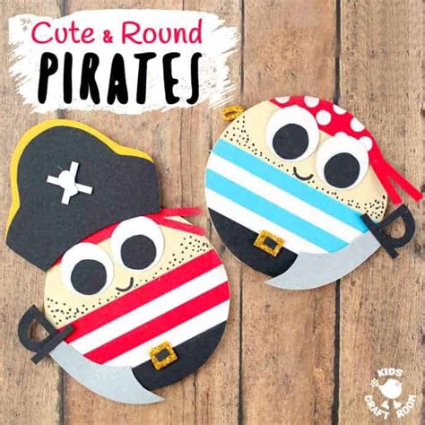 Cute Round Pirate Craft - Kids Craft Room