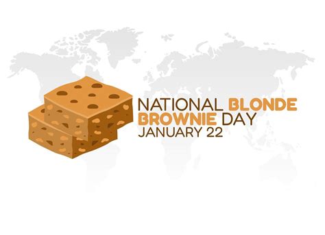 vector graphic of national blonde brownie day good for national blonde ...