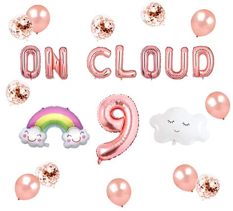 Buy On Cloud 9 Balloons Banner on cloud nine birthday party decorations ...