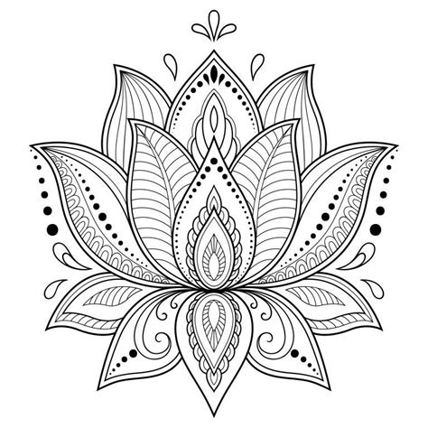 mandala de 5 cinco petalos - Búsqueda de Google | Lotus flower tattoo ...