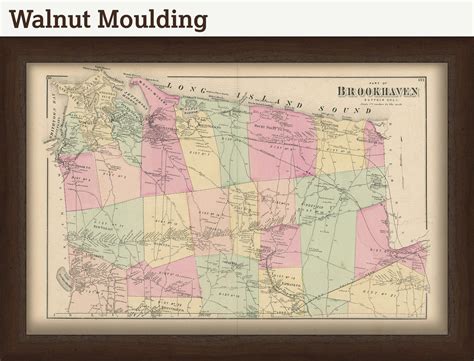 Brookhaven New York 1873 Map Replica and GENUINE ORIGINAL | Etsy