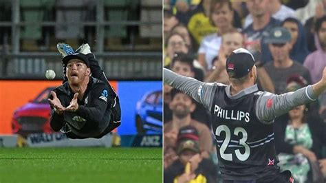 Glenn Phillips catch today: New Zealand fielder grabs Superman catch to ...