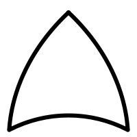 Curved Triangle SVG