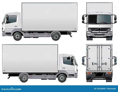 Vector Delivery / Cargo Truck Royalty Free Stock Photos - Image: 15253848