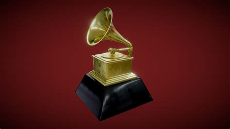 The Grammy Awards Statuette Trophy - Buy Royalty Free 3D model by ...