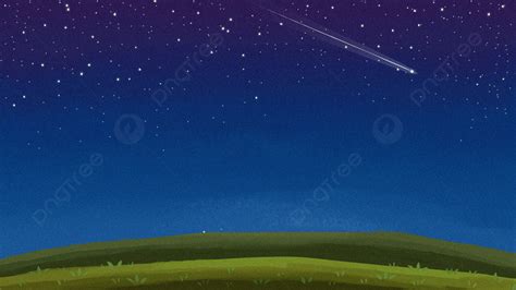 Simple Grassland Lawn Grass Background, Starry Sky, Night Sky, Star ...