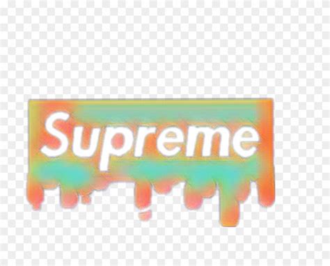 Supreme Supremelogo Drip Sticker Pistachio Png Supreme - Supreme ...