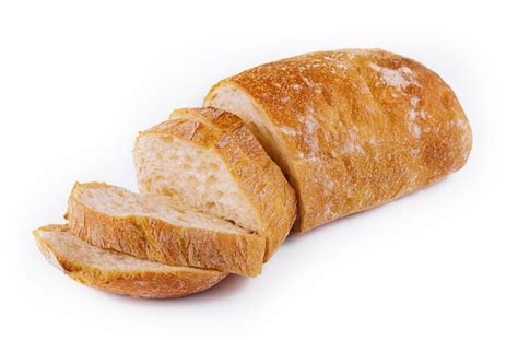 Premium Photo | A wheat bread on a white background