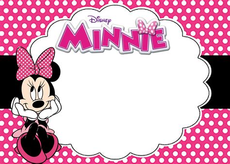 Free Printable Minnie Mouse Birthday Party Invitation Card | Minnie ...